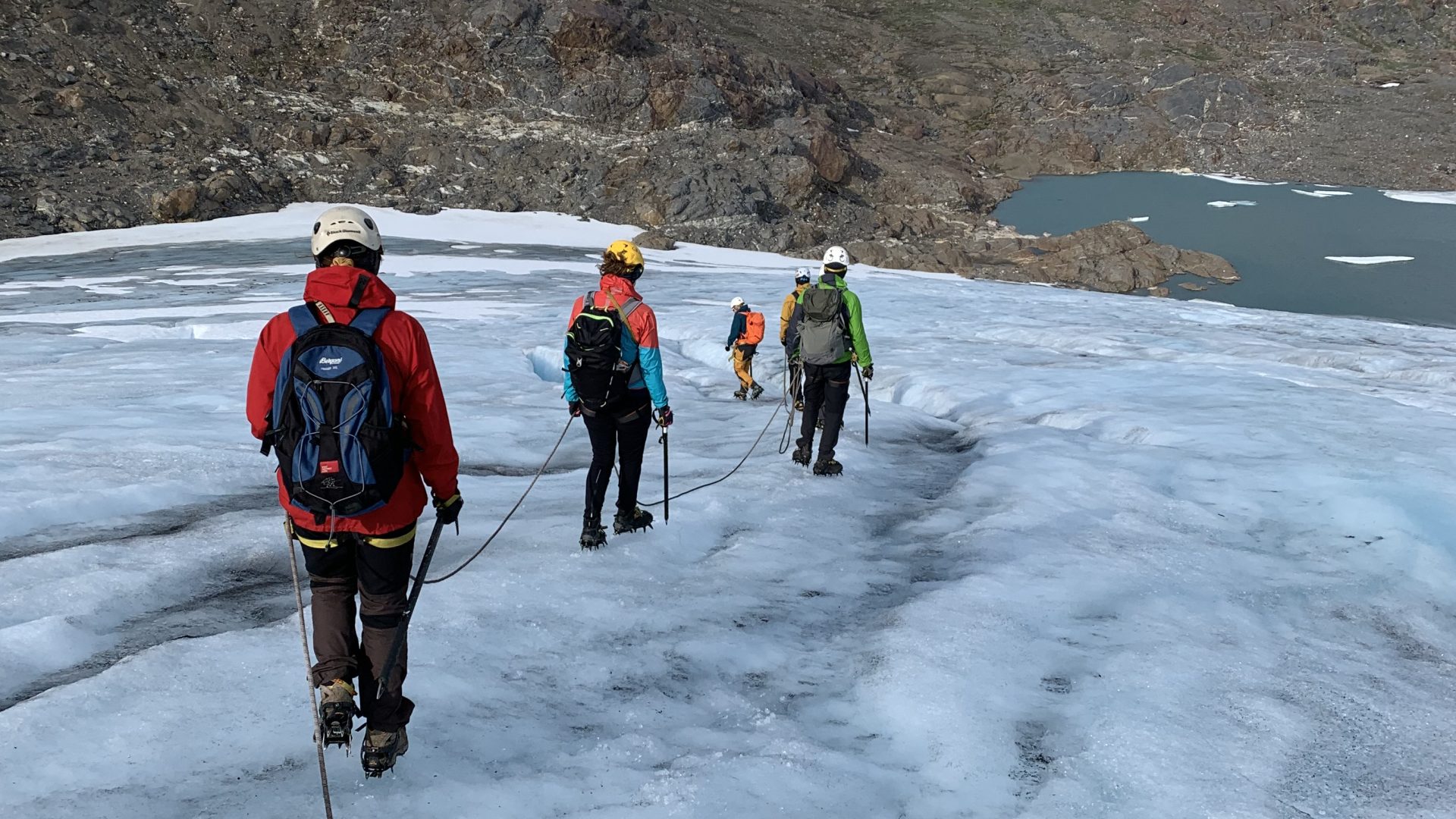 Hi North GLACIER HIKE ON OKSTINDBREEN